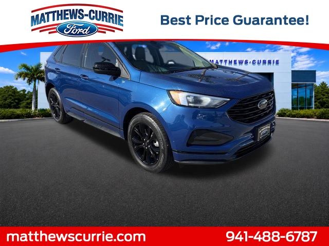Blue Metallic 2024 Ford Edge SE AWD SUV / Crossover All-Wheel Drive 8-Speed Automatic