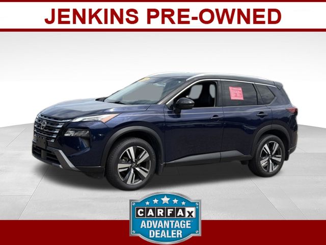 Deep Ocean Blue Pearl/Super Black 2025 Nissan Rogue SUV / Crossover Front-Wheel Drive Continuously Variable Transmission