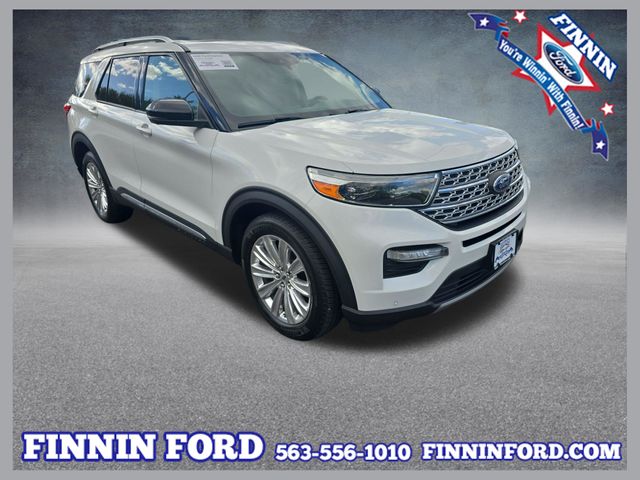 White 2020 Ford Explorer Limited AWD SUV / Crossover All-Wheel Drive Automatic