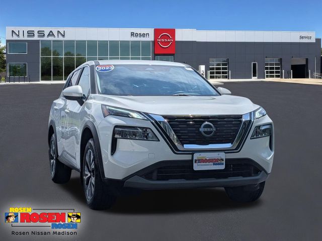 Pearl White Tricoat 2023 Nissan Rogue SUV / Crossover All-Wheel Drive Continuously Variable Transmission