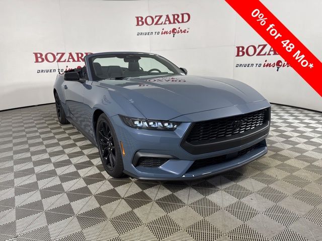 2025 Vapor Blue Metallic Ford Mustang EcoBoost Convertible