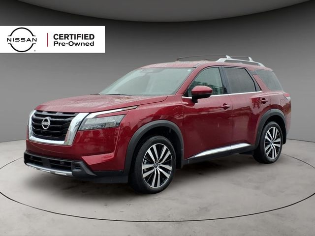 Red (Scarlet Ember Tintcoat) 2025 Nissan Pathfinder SUV / Crossover Front-Wheel Drive 9-Speed Automatic