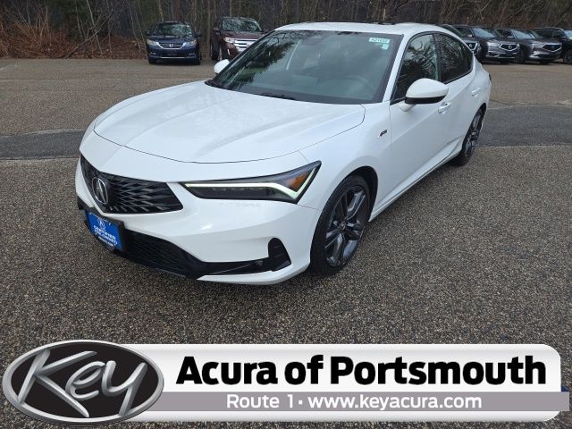 White 2025 Acura Integra FWD with A-SPEC Package Sedan Front-Wheel Drive Continuously Variable Transmission