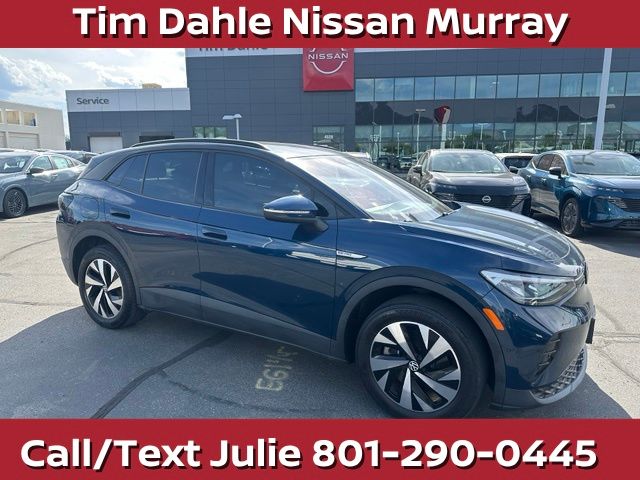 Blue Metallic 2023 Volkswagen ID.4 SUV / Crossover All-Wheel Drive Automatic