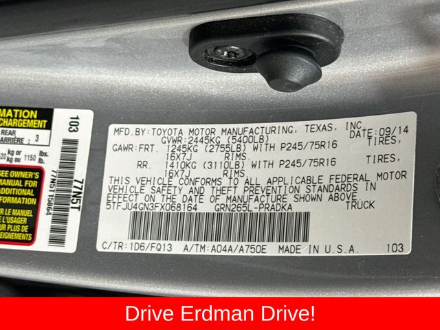 Used 2015 Toyota Tacoma Truck