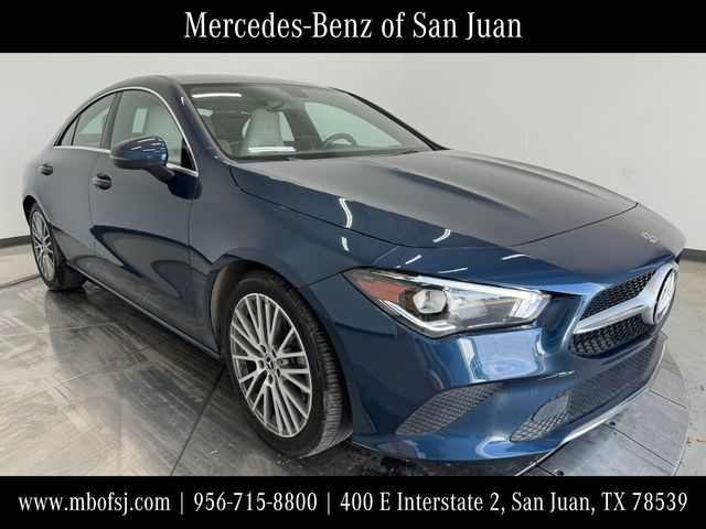 Denim Blue Metallic 2020 Mercedes-Benz CLA Coupe Front-Wheel Drive 7-Speed Automatic