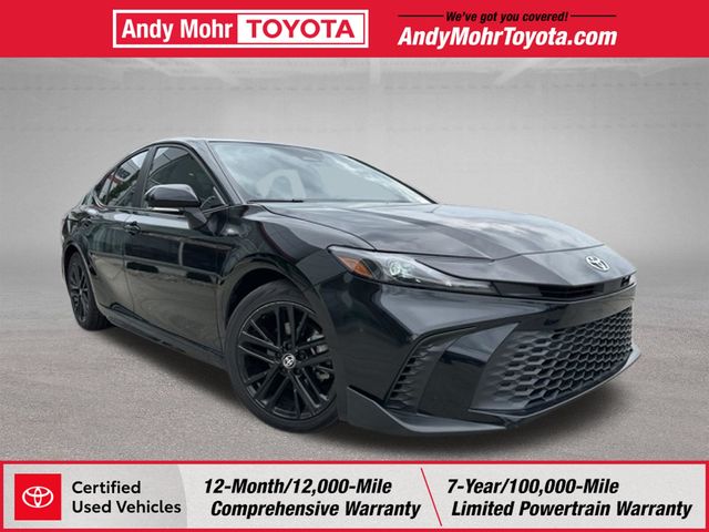 Midnight Black Metallic 2025 Toyota Camry Sedan Front-Wheel Drive Continuously Variable Transmission