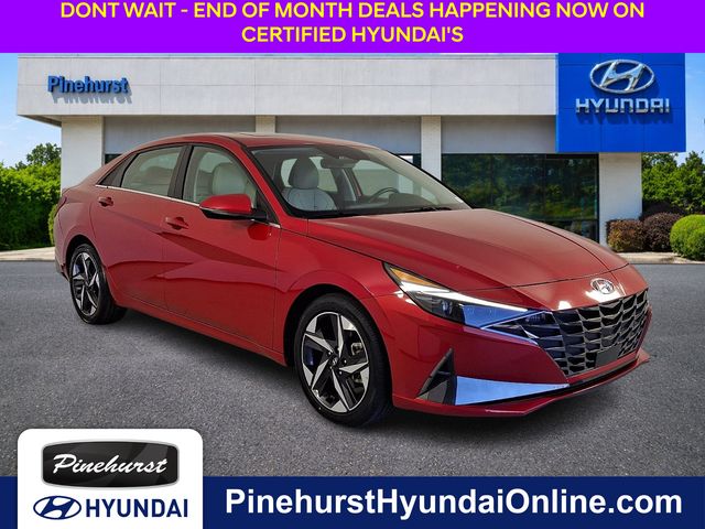 Red 2023 Hyundai Elantra Sedan Front-Wheel Drive Continuously Variable Transmission