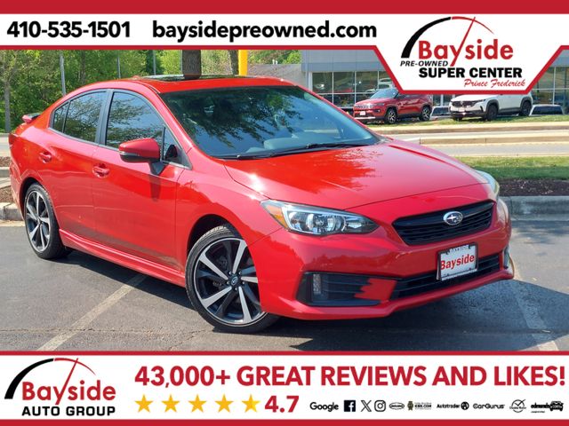 Lithium Red Pearl 2021 Subaru Impreza Sport Sedan AWD Sedan All-Wheel Drive Continuously Variable Transmission