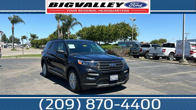 Black Metallic 2023 Ford Explorer XLT AWD SUV / Crossover All-Wheel Drive Automatic