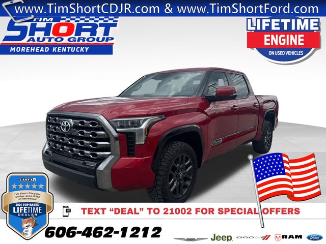 Red 2025 Toyota Tundra Pickup Truck Four-Wheel Drive Automatic