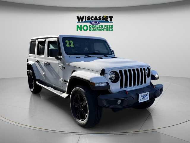 Bright White Clearcoat 2021 Jeep Wrangler Unlimited Sahara Altitude 4WD SUV / Crossover Four-Wheel Drive 8-Speed Automatic