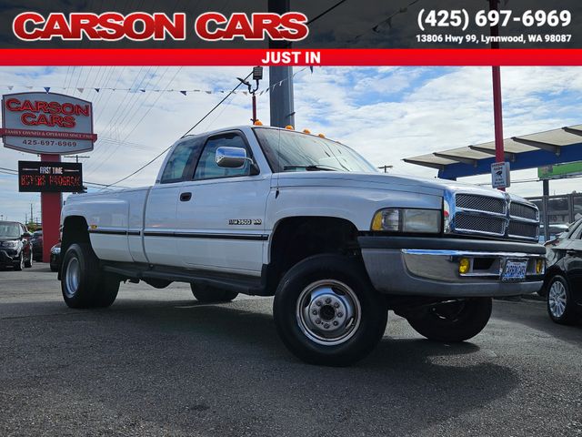 1996 White Dodge Ram 3500 for Sale In Lynnwood WA - Everett WA - Seattle WA at Carson Cars Stock 36426 VIN 3B7MF33WXTM122920