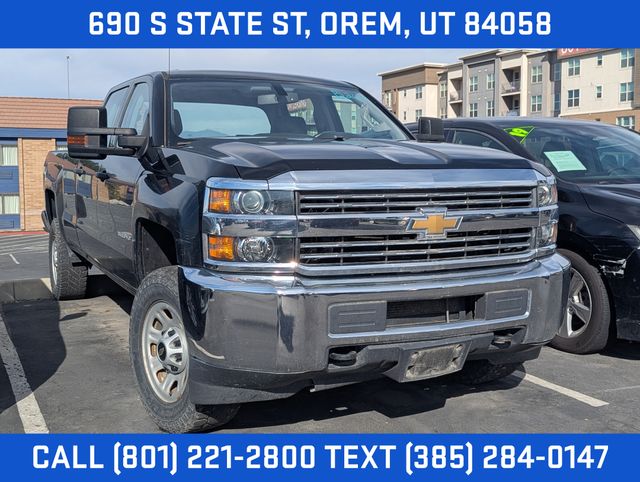 Black 2017 Chevrolet Silverado 3500HD Pickup Truck Four-Wheel Drive 6-Speed Automatic Overdrive