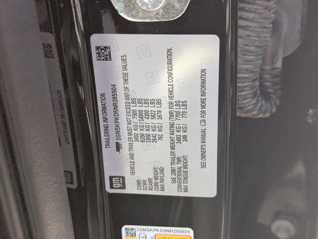 2022 Chevrolet Tahoe Z71 Black at Bayway Cadillac Southwest