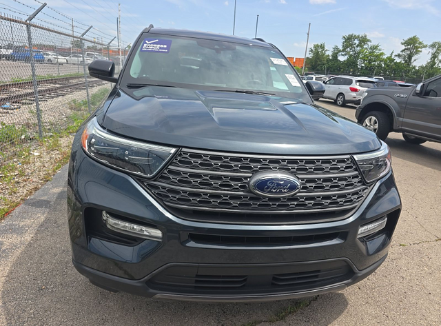 2023 Blue Metallic Ford Explorer XLT 4X4 SUV