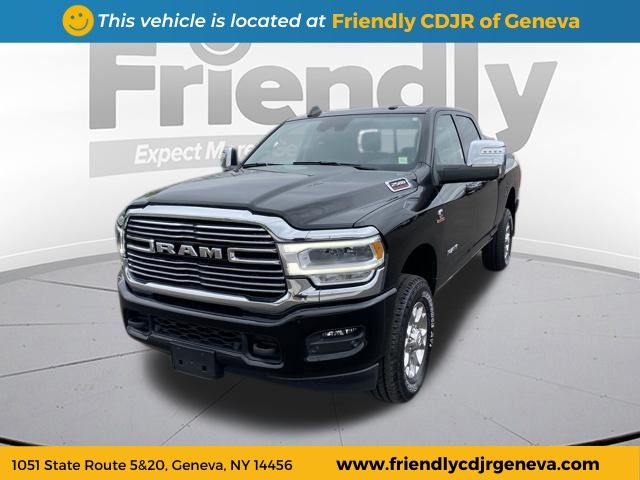 Diamond Black Crystal Pearlcoat 2024 RAM 2500 Laramie Crew Cab 4WD Pickup Truck Four-Wheel Drive 6-Speed Automatic