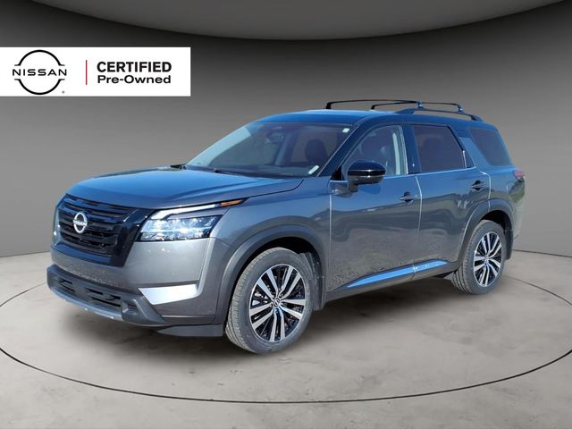 Gun Metallic/Super Black 2024 Nissan Pathfinder SUV / Crossover All-Wheel Drive 9-Speed Automatic