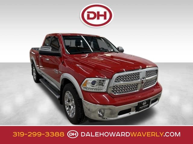 Flame Red Clearcoat 2016 RAM 1500 Laramie Quad Cab 4WD Pickup Truck Four-Wheel Drive 8-Speed Automatic
