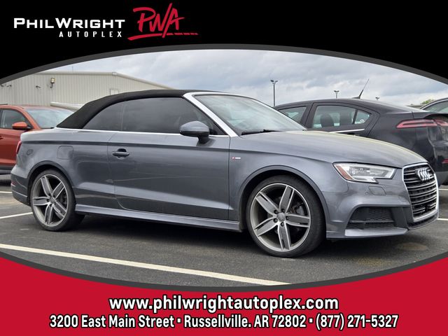 Monsoon Gray Metallic 2018 Audi A3 2.0T Premium Plus Cabriolet FWD Convertible Front-Wheel Drive 6-Speed Automatic