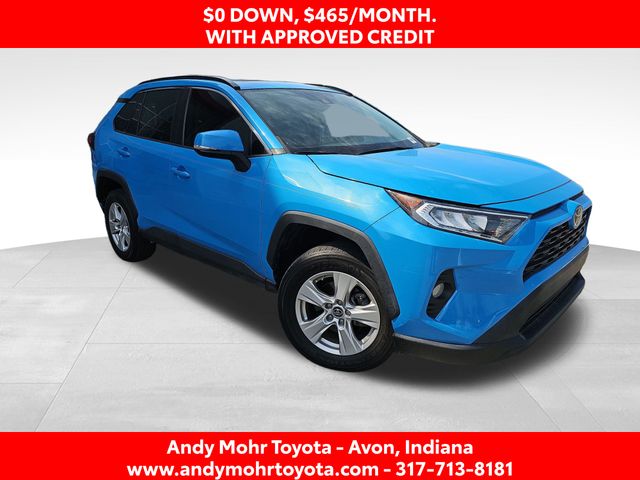 Blue Flame 2019 Toyota RAV4 XLE FWD SUV / Crossover Front-Wheel Drive 8-Speed Automatic