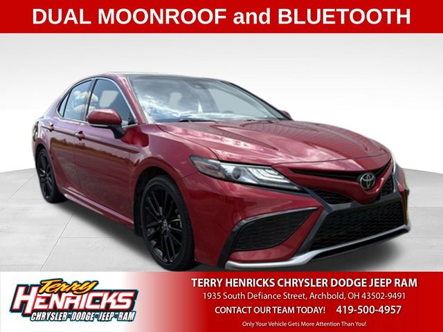 Supersonic Red/Midnight Black Metallic 2024 Toyota Camry Sedan All-Wheel Drive 8-Speed Automatic
