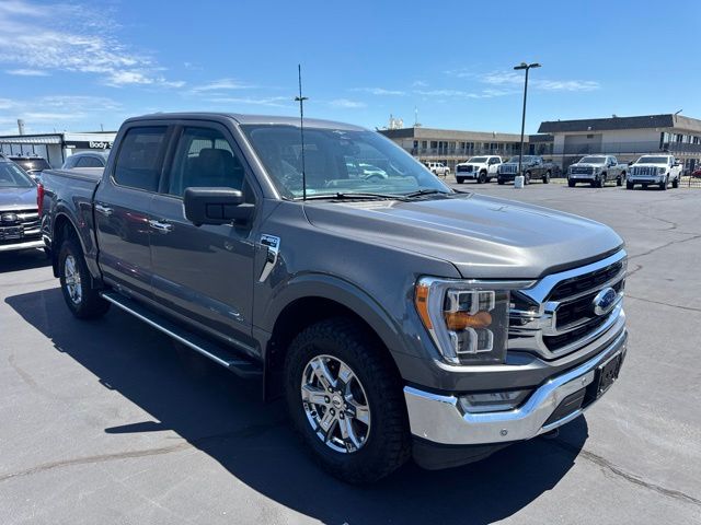Gray Metallic 2023 Ford F-150 XLT SuperCrew 4WD Pickup Truck Four-Wheel Drive Automatic