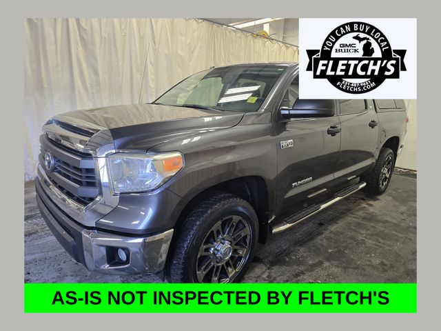 Magnetic Gray Metallic 2014 Toyota Tundra SR5 CrewMax 5.7L FFV 4WD Pickup Truck Four-Wheel Drive 6-Speed Automatic Overdrive