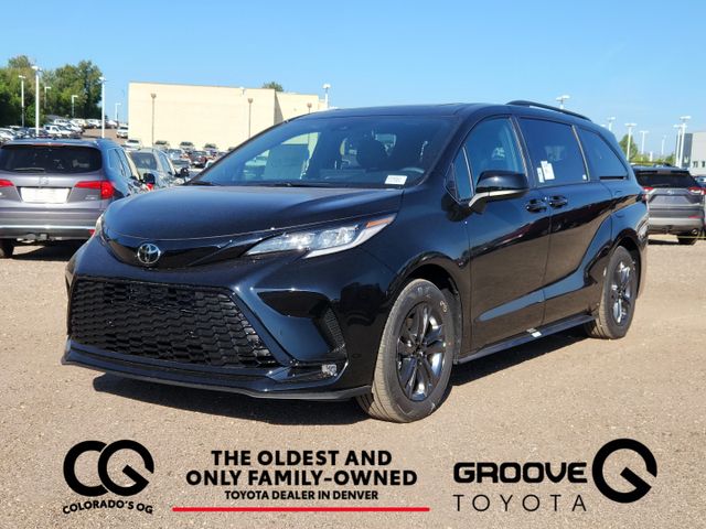 Midnight Black Met 2026 Toyota Sienna Minivan All-Wheel Drive Continuously Variable Transmission