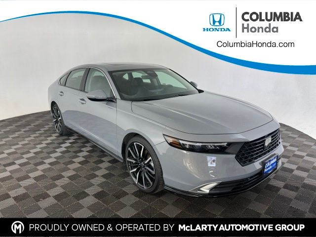 Urban Gray Pearl 2025 Honda Accord Hybrid Sedan Front-Wheel Drive Continuously Variable Transmission