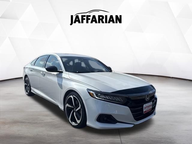 Platinum White Pearl 2022 Honda Accord Sedan Front-Wheel Drive Continuously Variable Transmission