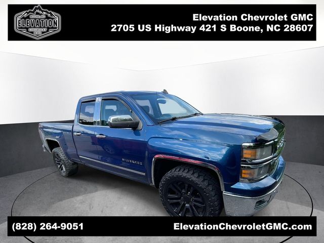 Deep Ocean Blue Metallic 2015 Chevrolet Silverado 1500 LTZ Double Cab 4WD Pickup Truck Four-Wheel Drive 6-Speed Automatic Overdrive