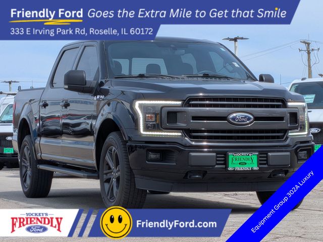 Black Metallic 2019 Ford F-150 XLT SuperCrew 4WD Pickup Truck Four-Wheel Drive Automatic