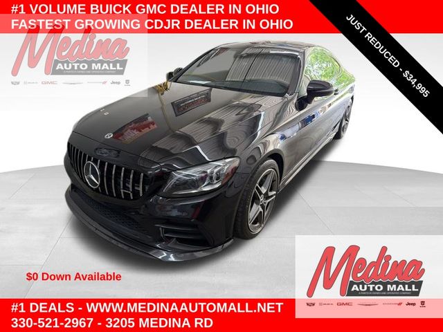 Black 2020 Mercedes-Benz C-Class Coupe All-Wheel Drive 9-Speed Automatic