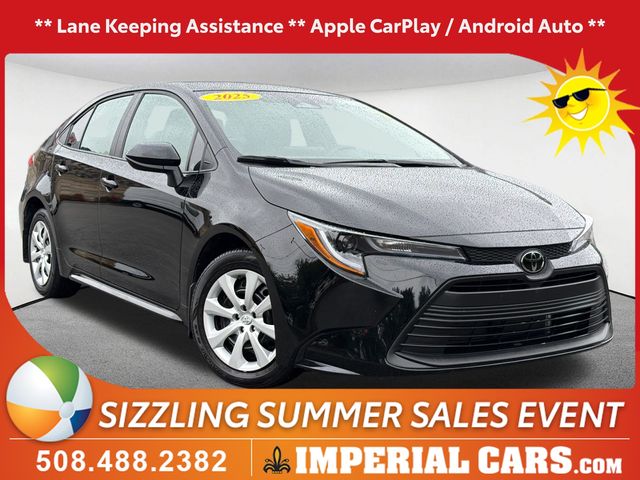 Midnight Black Metallic 2025 Toyota Corolla Sedan Front-Wheel Drive Continuously Variable Transmission