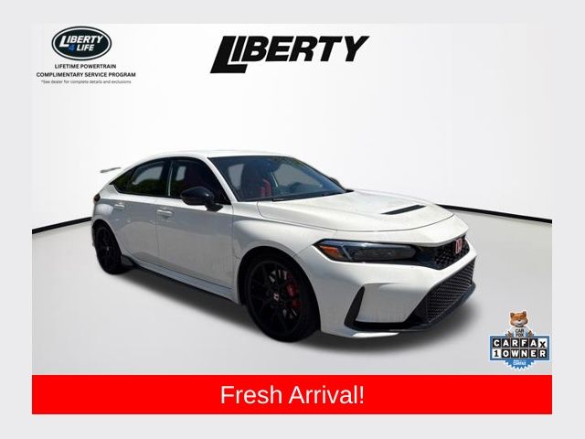 Championship White 2025 Honda Civic Type R FWD Hatchback Front-Wheel Drive Manual