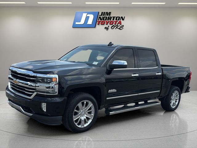 Black 2018 Chevrolet Silverado 1500 High Country Crew Cab 4WD Pickup Truck Four-Wheel Drive 8-Speed Automatic Overdrive