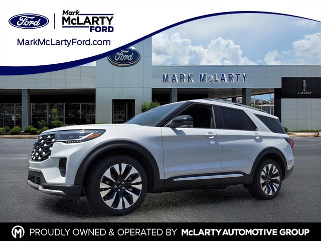 Space White Metallic 2026 Ford Explorer SUV / Crossover All-Wheel Drive Automatic