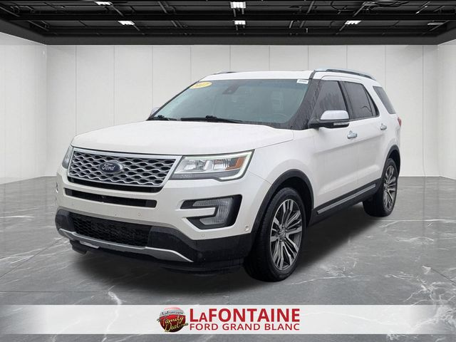 White Platinum Clearcoat Metallic 2017 Ford Explorer Platinum AWD SUV / Crossover All-Wheel Drive 6-Speed Automatic