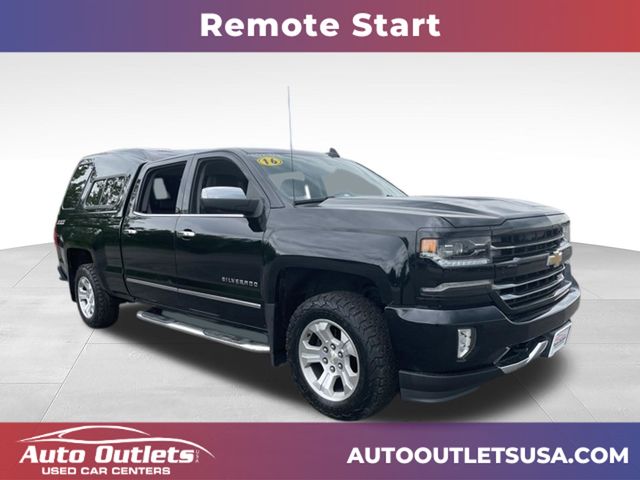 Black 2016 Chevrolet Silverado 1500 Pickup Truck Four-Wheel Drive 8-Speed Automatic Overdrive