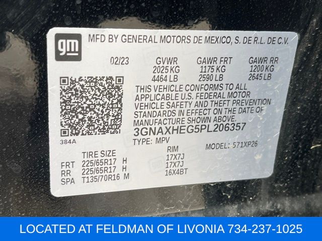Used 2023 Chevrolet Equinox For Sale in New Hudson, MI