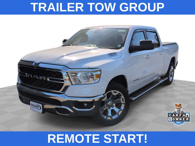 Bright White Clearcoat 2022 RAM 1500 Pickup Truck Four-Wheel Drive 8-Speed Automatic