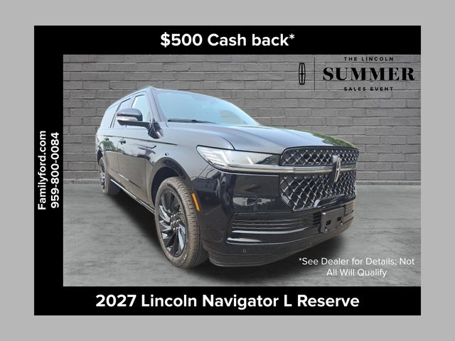 Infinite Black Metallic Clearcoat 2027 Lincoln Navigator SUV / Crossover Four-Wheel Drive Automatic