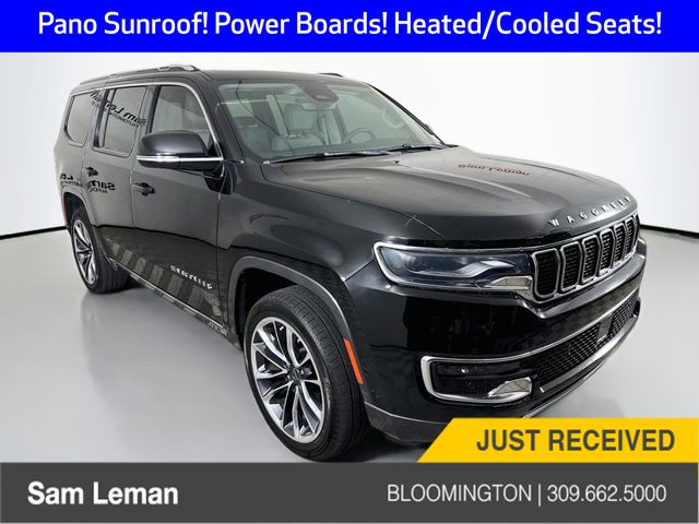 Diamond Black Crystal Pearlcoat 2022 Jeep Wagoneer SUV / Crossover Four-Wheel Drive 8-Speed Automatic