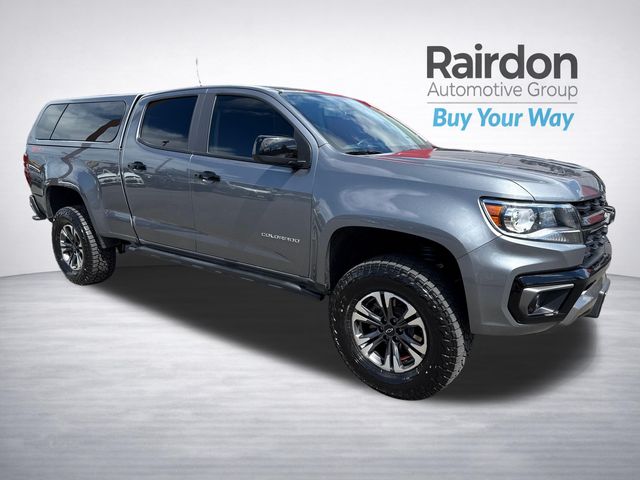 Gray (Satin Steel Metallic) 2021 Chevrolet Colorado Pickup Truck Four-Wheel Drive 8-Speed Automatic