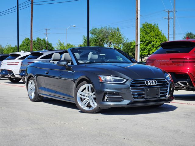 Gray Metallic 2019 Audi A5 quattro Premium Plus 45 TFSI Cabriolet Convertible All-Wheel Drive 7-Speed Automatic