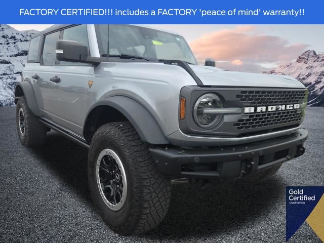 Silver Metallic 2022 Ford Bronco SUV / Crossover Four-Wheel Drive Automatic