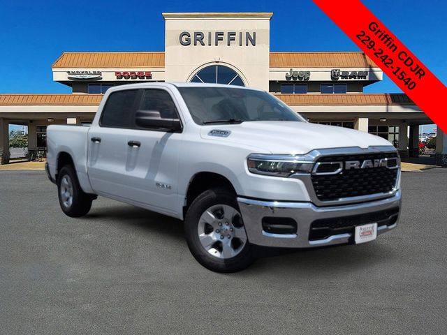 Bright White Clearcoat 2026 RAM 1500 Tradesman Crew Cab 4WD Pickup Truck Four-Wheel Drive 8-Speed Automatic