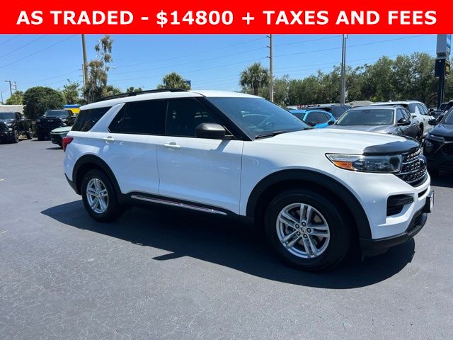 Oxford White 2020 Ford Explorer XLT RWD SUV / Crossover Rear-Wheel Drive Automatic