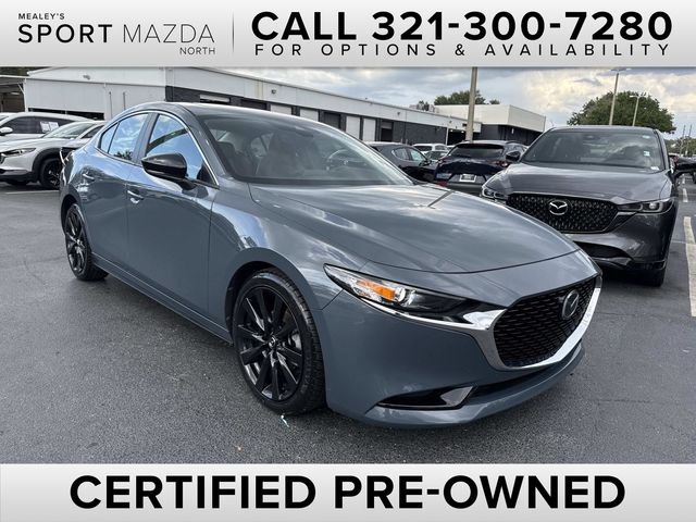 Polymetal Gray Metallic 2023 Mazda MAZDA3 2.5 S Carbon Edition Sedan FWD Sedan Front-Wheel Drive 6-Speed Automatic